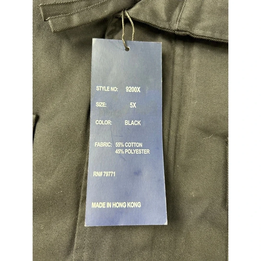 Vintage‎ Jordan Craig Black Cotton Polyester Field Jacket Hooded Size 5X NEW